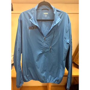 HOKA ONE women’s 1/2 zip wind shell running shirt